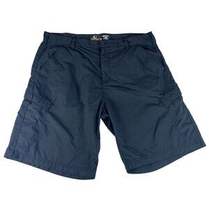 Mossy Oak Ripstop Fishing Cargo Shorts Men's 38 Gray 100% Nylon Pockets Hiking